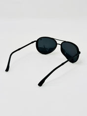 JM40176707 black aviator polarised sunglass