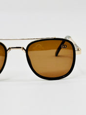 JM4074807 brown rectangle polarised sunglass