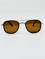 JM4074807 brown rectangle polarised sunglass