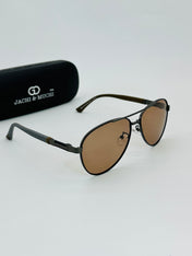 JM40631907 AVIATOR POLARISED BROWN SUNGLASSES