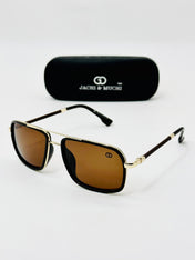 JM40176807 brown gold polarised sunglass