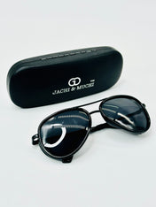 JM40176707 black aviator polarised sunglass