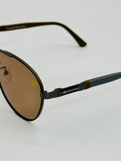 JM40631907 AVIATOR POLARISED BROWN SUNGLASSES