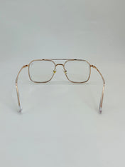 JM405206307 DOUBLE BRIDGE RETRO SQUARE GLASSES