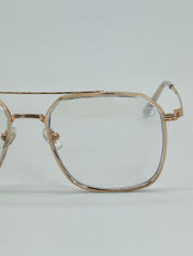 JM405206307 DOUBLE BRIDGE RETRO SQUARE GLASSES
