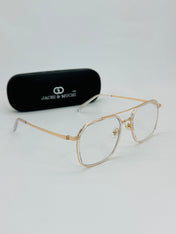 JM405206307 DOUBLE BRIDGE RETRO SQUARE GLASSES