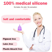 Medical Grade Silicone Manstrual Cup LARGE